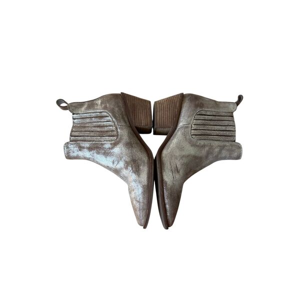 Seychelles Wanderlust Booties  Metallic 7.5 Tan Brown Metallic - Picture 4 of 8